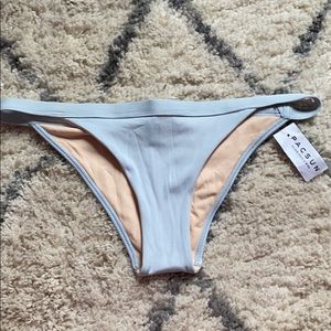 PacSun Light Blue Ribbed Bikini Bottom